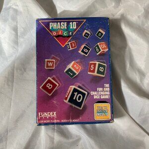 Vintage Phase 10 Dice Game Fundex Games Roll & Score Dice Game